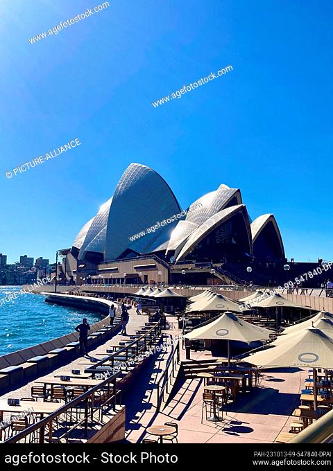 PRODUCTION - 16 May 2022, Australia, Sydney: The Sydney Opera House. Depending on the perspective from which you look at the Sydney Opera House with its...
