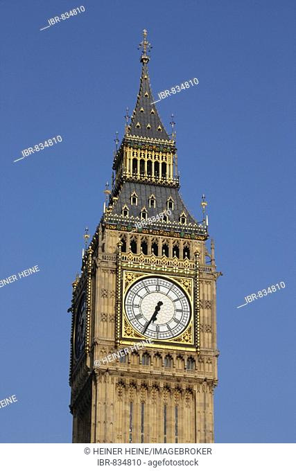 Clock tower, Big Ben, London, England, Great Britain, Europe