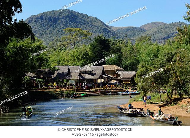 Myanmar, Shan State, Inle Lake, Indein (Inthein) village