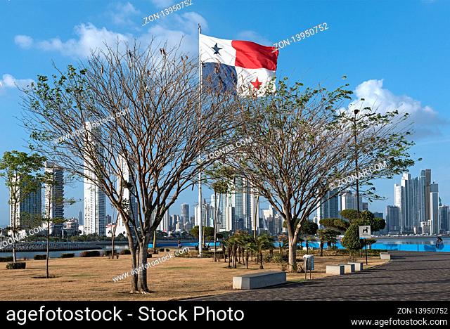 skyline of panama city, the capital of the republic of panama