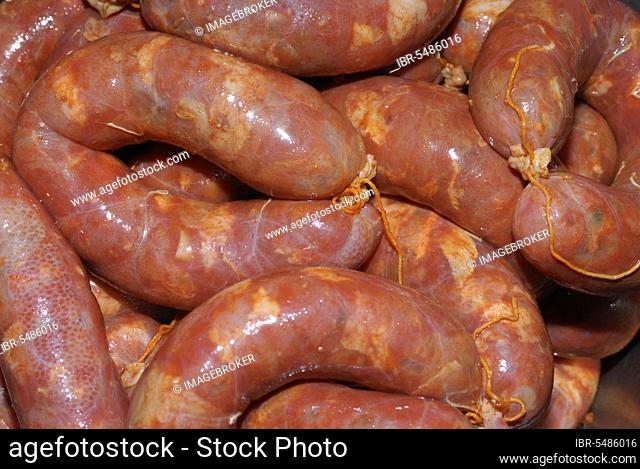 Sausages, Loureira, Regiao do Centro, Chourico, Chorizo, Sausage, Cold Cuts, Portugal, Europe