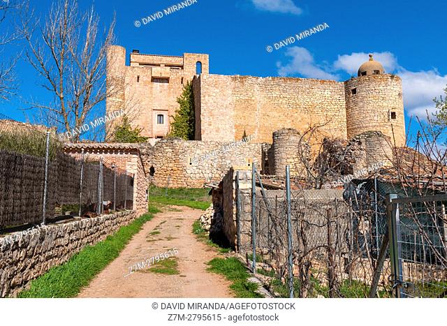 Palazuelos Castle, Guadalajara province, Castile La Mancha, Spain. Historical Heritage Site