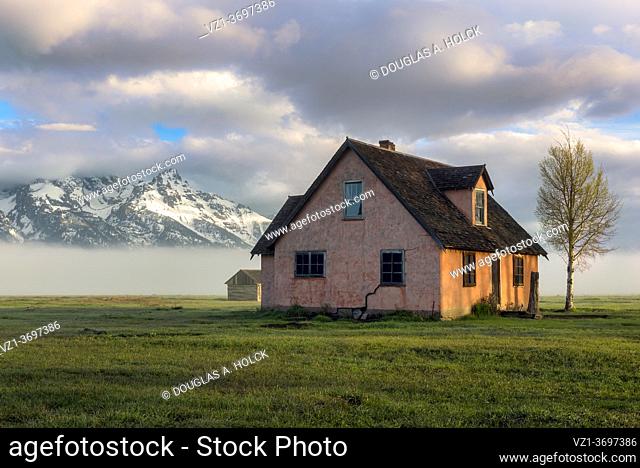 John Moulton Homestead Grand Teton National Park WY Wyoming USA World Location