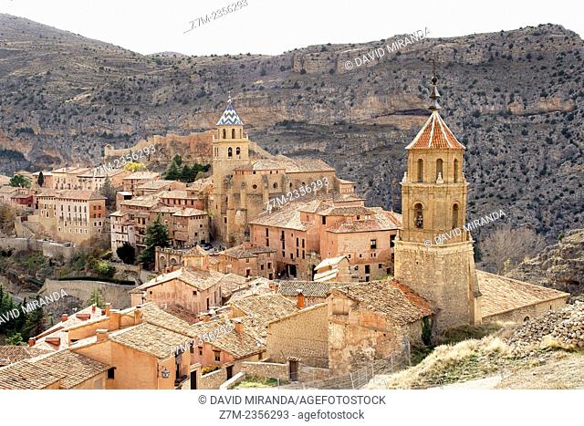 Church of Santiago and Salvador Cathedral, Albarracín. Teruel province, Aragón, Spain