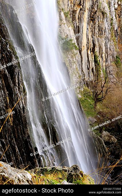 Ason river source, Cailagua Waterfall Natural Park, Collados del Ason is located in the southeastern part of Cantabria between the Gandara Valley Village Last...