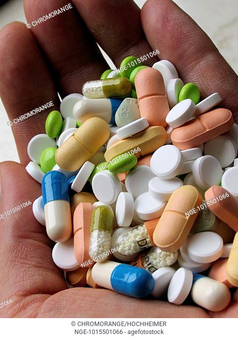 Different Tablets and Pills on Hand