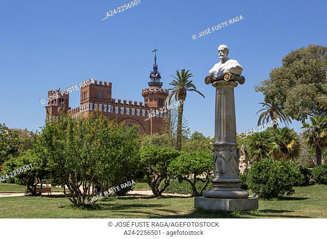 Spain , Catalunya, Barcelona City , La Ciutadella Park, Tres Dragons castle. , pavillion at 1888 expo