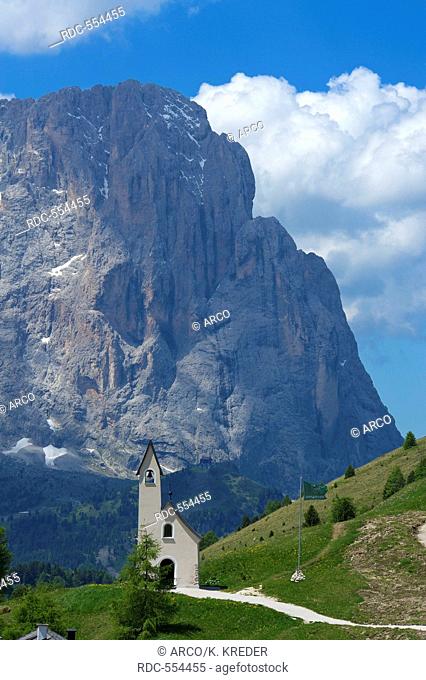 Chapel, Alta Badia, Dolomites, Trentino, South Tyrol, Italy