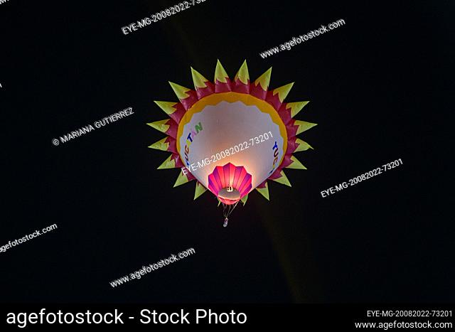 August 20, 2022, Tahmek, Mexico: Persons attend at second edition of the 'Mayan balloon festival' was held in the town of Tahmek, in the state of Yucatan