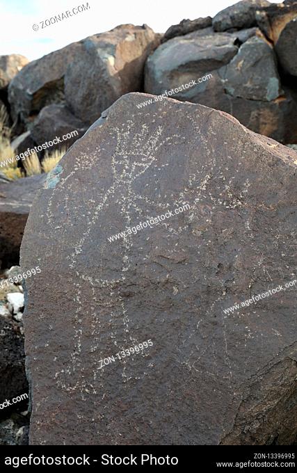 Petroglyphs at Boca Negra at Petroglyph National Monument in Albuquerque, New Mexico