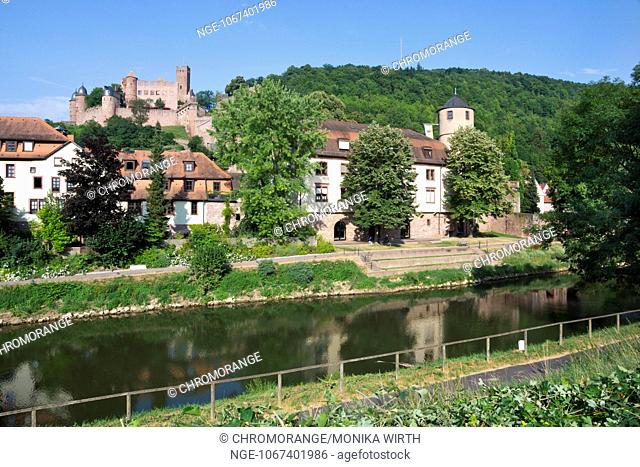 Romantic Tauber Valley near Wertheim, Main-Tauber district, Baden-Wuerttemberg, Germany, Europe
