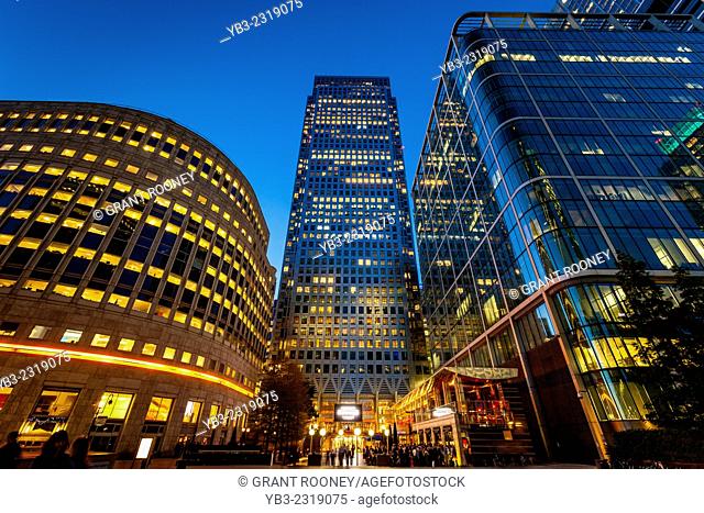 Canary Wharf Financial District, London, England