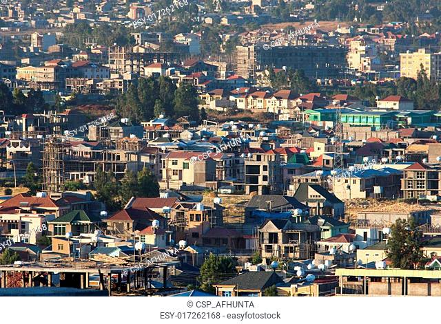 the streets of Addis Ababa Ethiopia