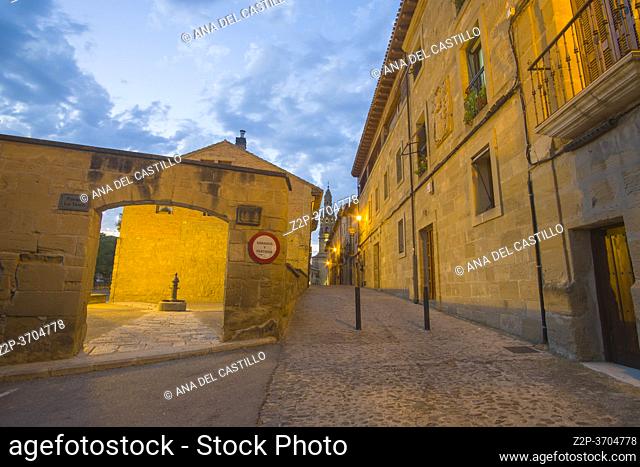 Briones La Rioja Spain on July, 20, 2020: is part of the Most Beautiful Villages in Spain
