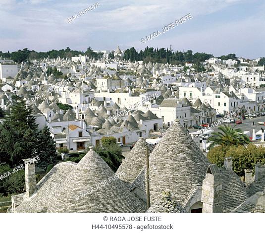 10495578, Alberobello, Apulia, Italy, Europe, Switzerland, Europe, Trulli, UNESCO, world cultural heritage, Zona monumental