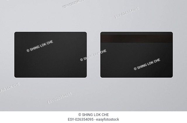Credit or debit card template with grey background, To apply any concept for business transaction , gift card, vip and discount card illustration