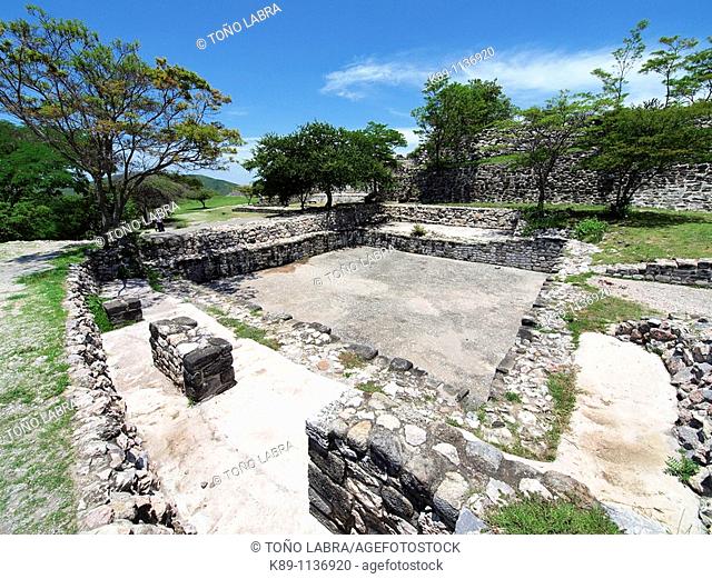 West Palace. Xochicalco archaelogical site. Mexico