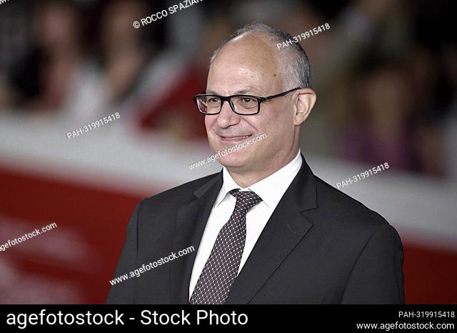 ROME, ITALY - OCTOBER 13:Roberto Gualtieri attends the ""Il Colibrì"" and opening red carpet during the 17th Rome Film Festival at Auditorium Parco Della Musica...