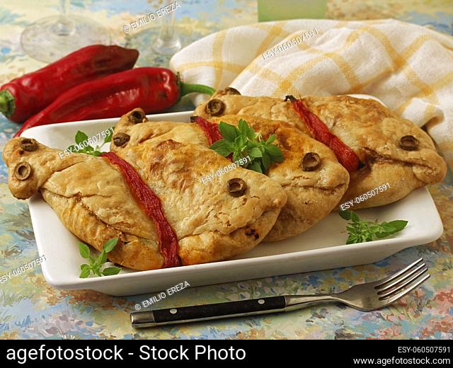 Cod fish panadons. Typical dish from Catalonia, Spain