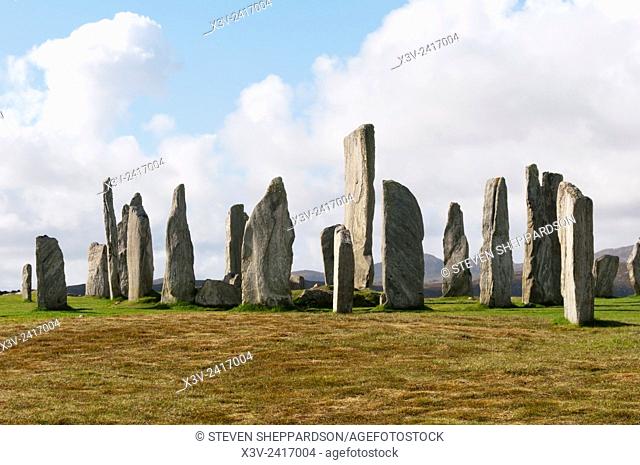Europe, UK, Scotland, Outer Hebrides, Isle of Lewis - Callanish stone circle