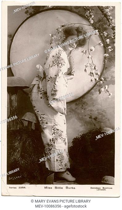Billie Burke (1884 - 1970) American actress, dressed in a kimono