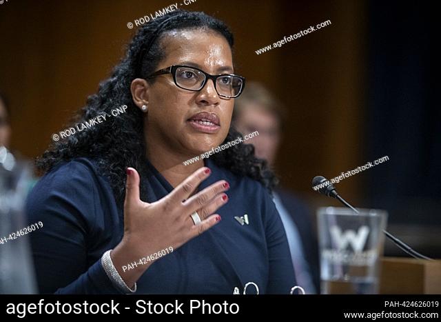 Kishia L. Powell, General Manager & CEO, Washington Suburban Sanitary Commission (WSSC Water), appears before a Senate Committee on Environment and Public Works...