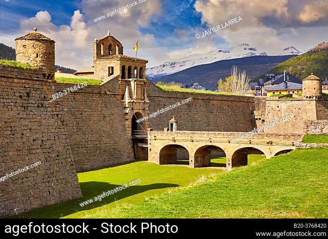 La Ciudadela, Citadel, Castle of St Peter, Jaca, Huesca province, Aragón, Spain, Europe