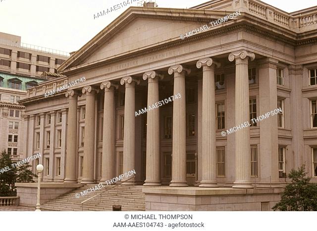 US Treasury Building, built 1836-69, Greek Revival Style, Washington, DC