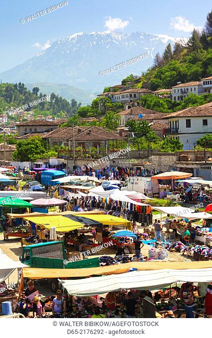 Albania, Berat-area, Gorica, Saturday bazaar