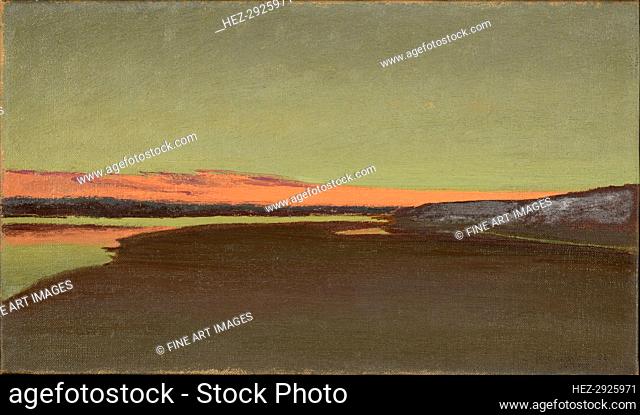 Sunset (Coucher de soleil), 1898. Creator: Dulac, Charles-Marie (1865-1898)