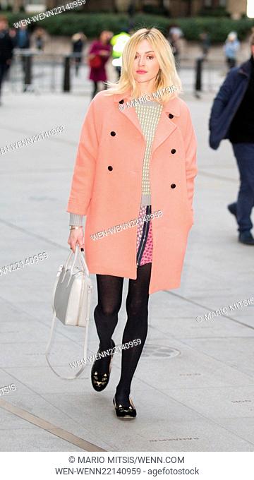 Fearne Cotton arriving at BBC in Portland Place to host Live Lounge on Radio 1 Featuring: Fearne Cotton Where: London, United Kingdom When: 04 Feb 2015 Credit:...