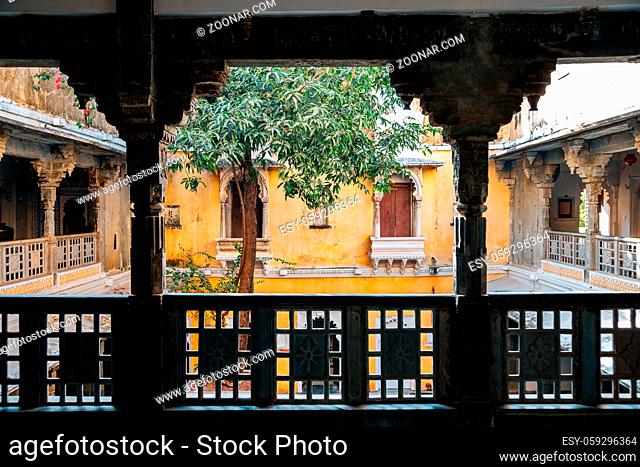 Bagore Ki Haveli, old traditional house in Udaipur, India