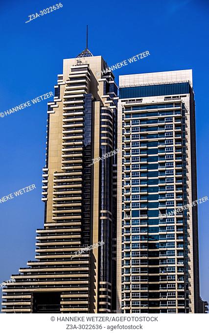Supertall skyscrapers at Dubai Marina, Dubai, UAE