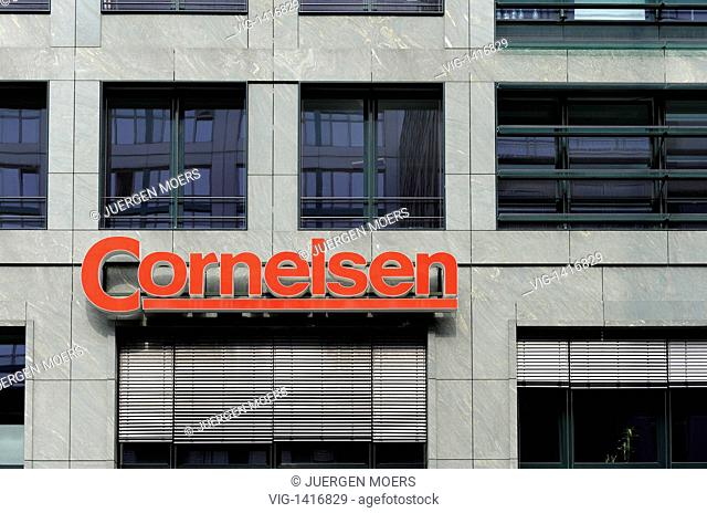 05.04.2009, Germany, Berlin:Cornelsen book publishing information center, external view, information center with sign. - Berlin, Berlin, Germany, 05/04/2009