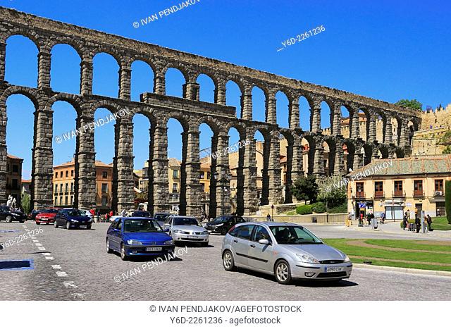 Roman Aqueduct of Segovia, Castile and Leon, Spain