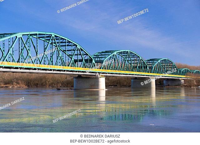 The bridge of Rudolf Modrzejewski on the Vistula. Bydgoszcz, Kuyavian-Pomeranian Voivodeship, Poland