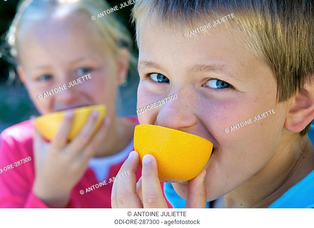 Children citrus fruits