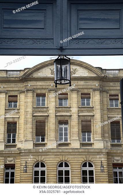 Main Facade of City Hall; Bordeaux; France