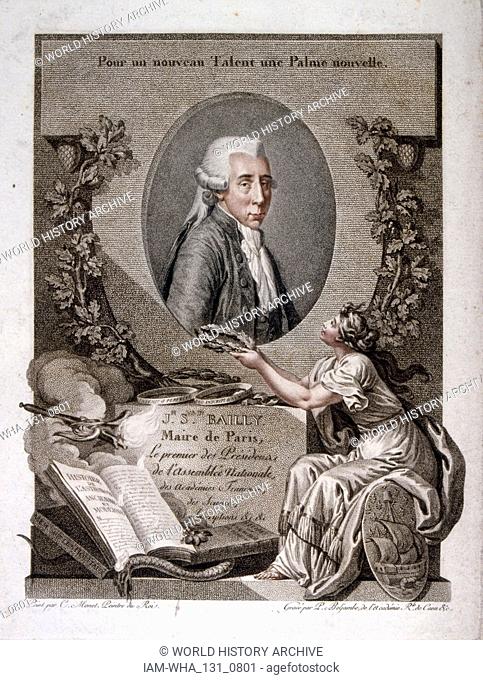 Jean Sylvain Bailly (1736 - 1793) French astronomer, mathematician, freemason, political leader of the early part of the French Revolution