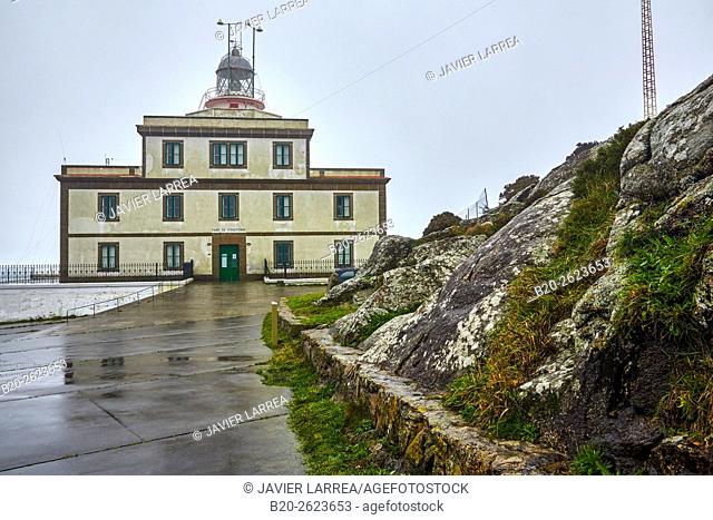 Finisterre lighthouse, Cape Finisterra, Fisterra, A Coruña, Galicia, Spain