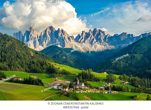 Santa Maddalena Village and the Dolomites, Val di Funes, Italy