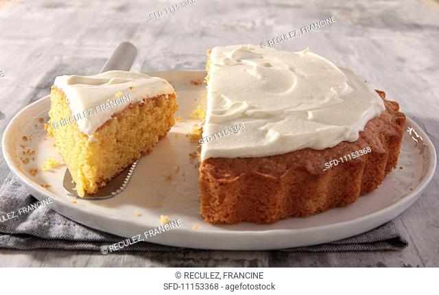 Carrot cake with cream cheese icing