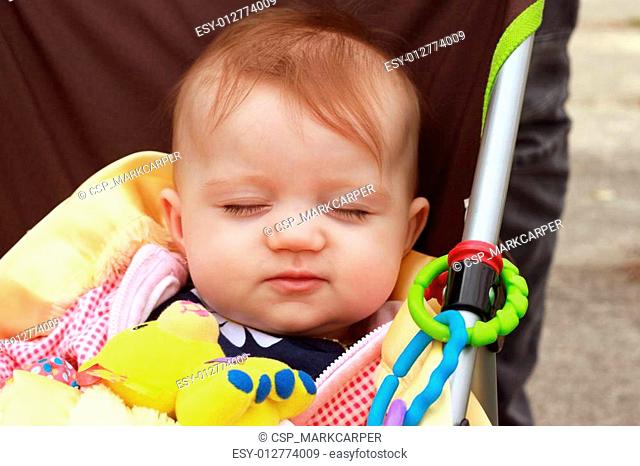 Baby In Stroller Smirk