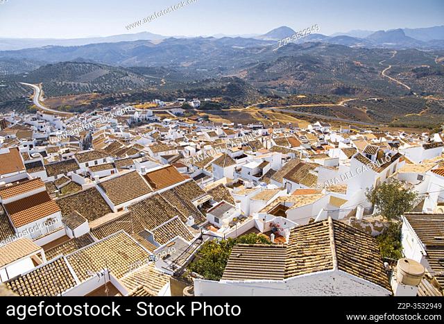 Olvera is one of the most beautiful villages in Spain, on October 9, 2017 Andalusia Spain