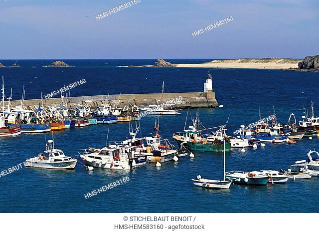 France, Morbihan, Ile de Houat Houat island, Port St Gildas