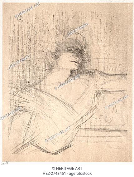 Yvette Guilbert: Dans la glu, 1898. Creator: Henri de Toulouse-Lautrec (French, 1864-1901)