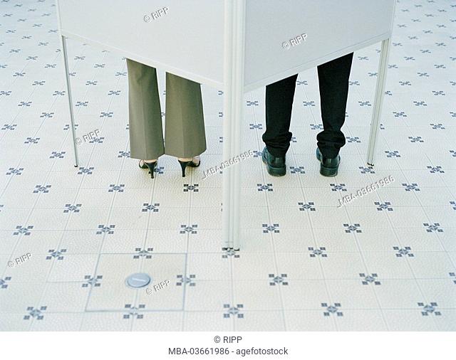Divider, business people, detail, legs, back view