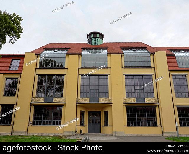 Bauhaus University, former studio building of the Grand Ducal Saxon University of Fine Arts, Weimar, UNESCO World Heritage, Thuringia, Germany