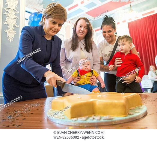First Minister Nicola Sturgeon attends a celebration event to celebrate NHS Tayside having supported more than 1, 000 women through Family Nurse Partnership...