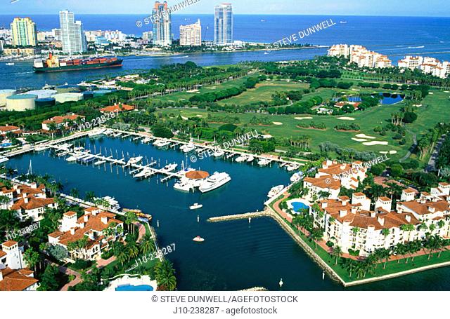 Fisher Island condos. Miami. Florida. USA